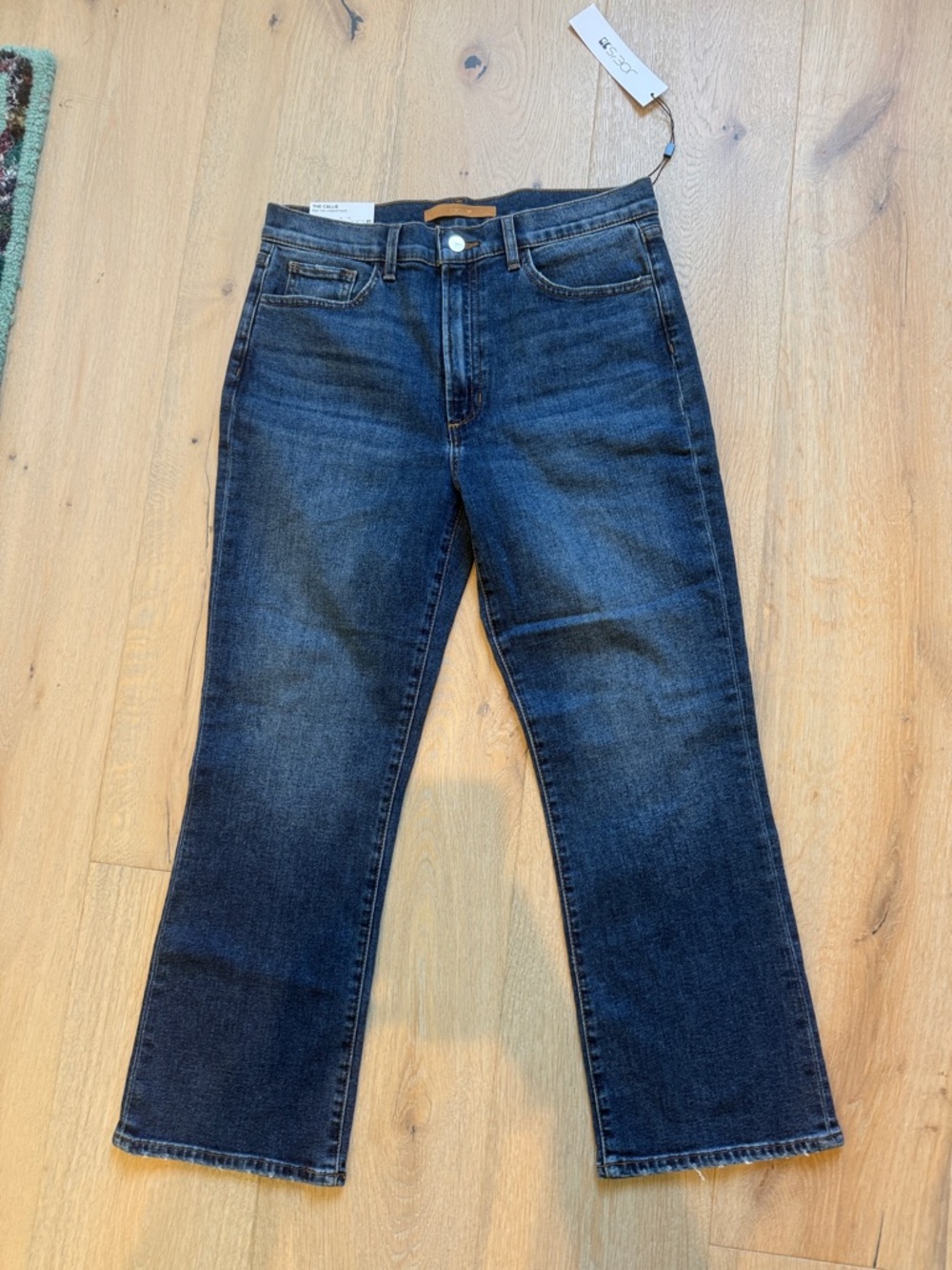 Joe's Jeans The Callie High-Rise Cropped Boot Jeans in dark indigo